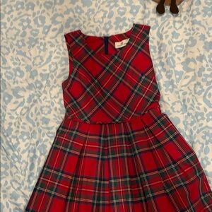 Vineyard Vines Red Plaid Kids Dress